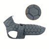 Dog thermal jacket with reflective adjustable buckle jacket.