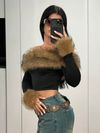 Elegant & Cozy Womens Off-Shoulder Long Sleeve T-Shirt