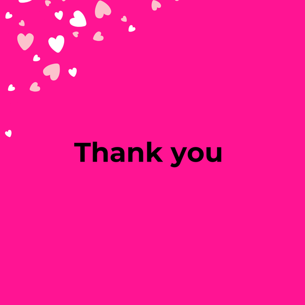 Personal Thank you for support!