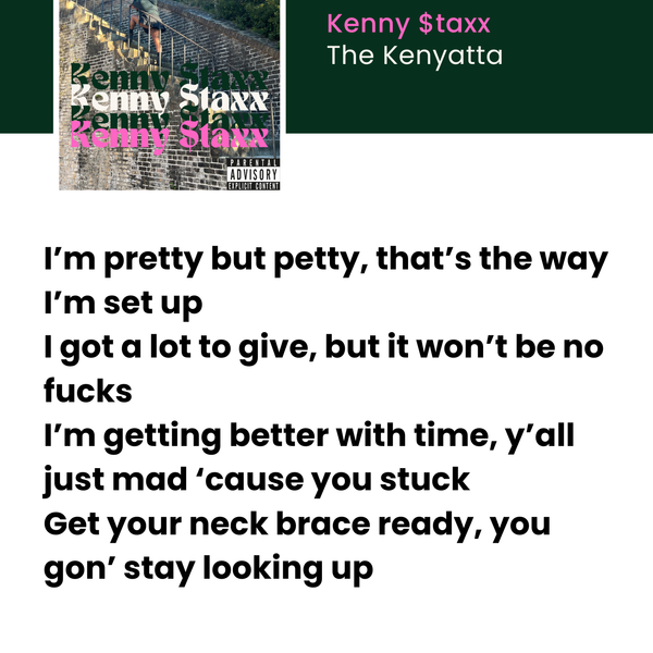 Kenny Staxx Lyric Sheet: Official Download