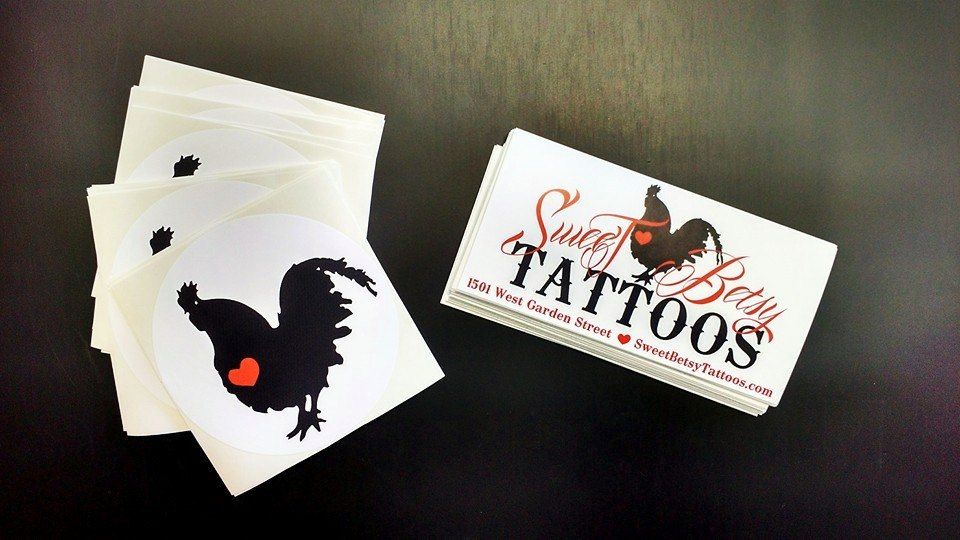 Black Rooster Sticker