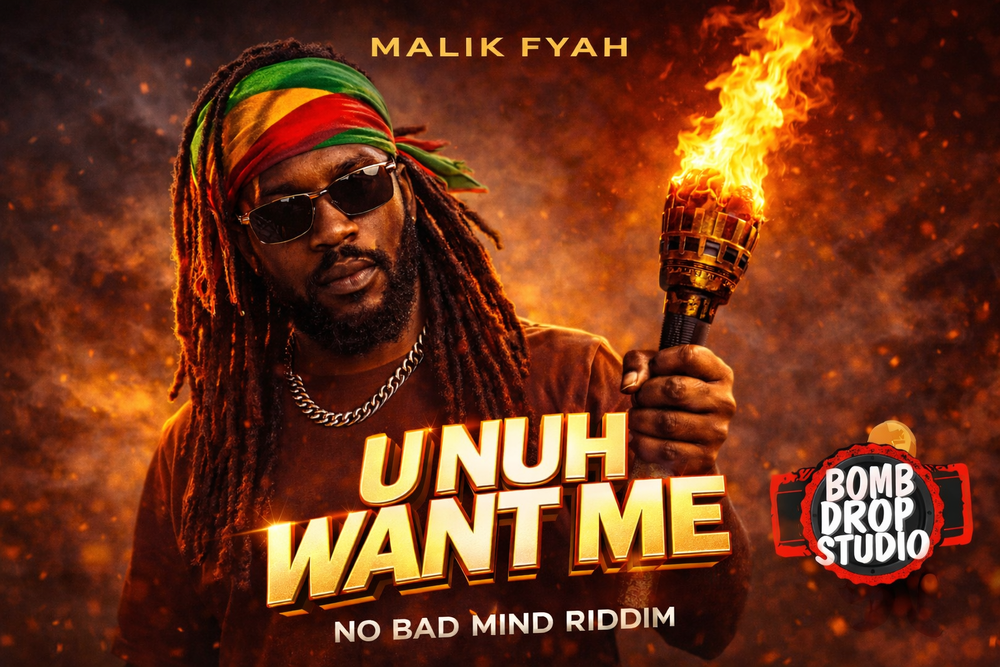 Malik Fyah Dancehall and Reggae artist official promotional photograph