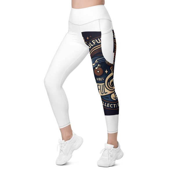 All-Over Print Recycled Leggings with Pockets