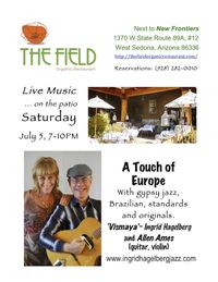 Live music with Vismaya and Allan Ames on the patio 