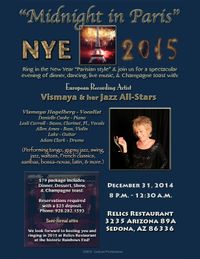 New Years Eve 2015  "Midnight in Paris" Dinner/Dance Show