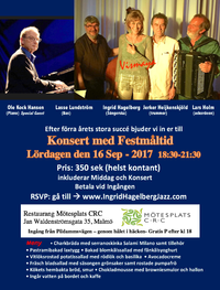 Konsert med Festmåltid 2017