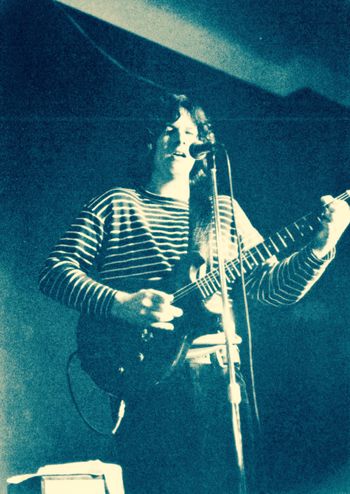 Ken at Dixon Hall, Scenics first public gig, Spring of 1977

