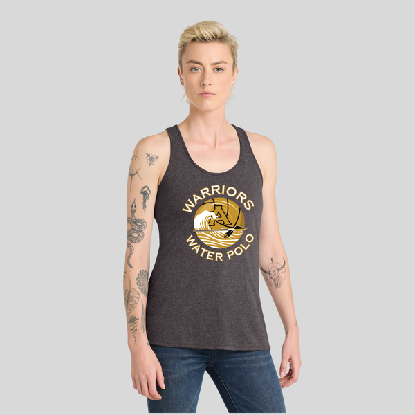005 - Heatherd Charcoal Women's Tank Top - Warriors Water Polo