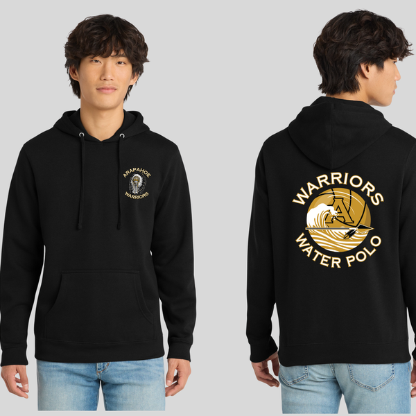 001 - Black Hoodie - Warrior Water Polo