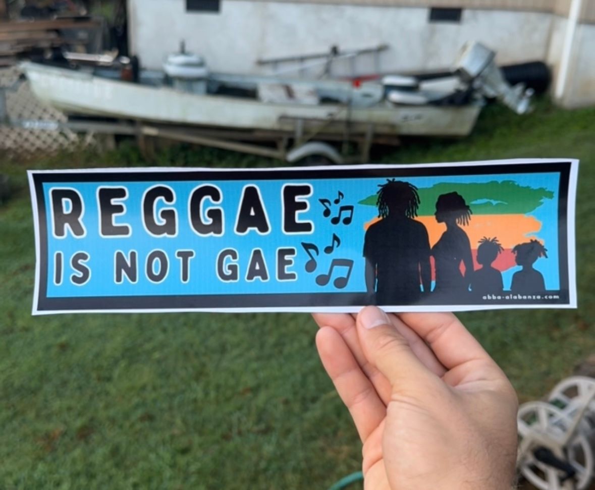 REGGAE IS NOT GAE stickers