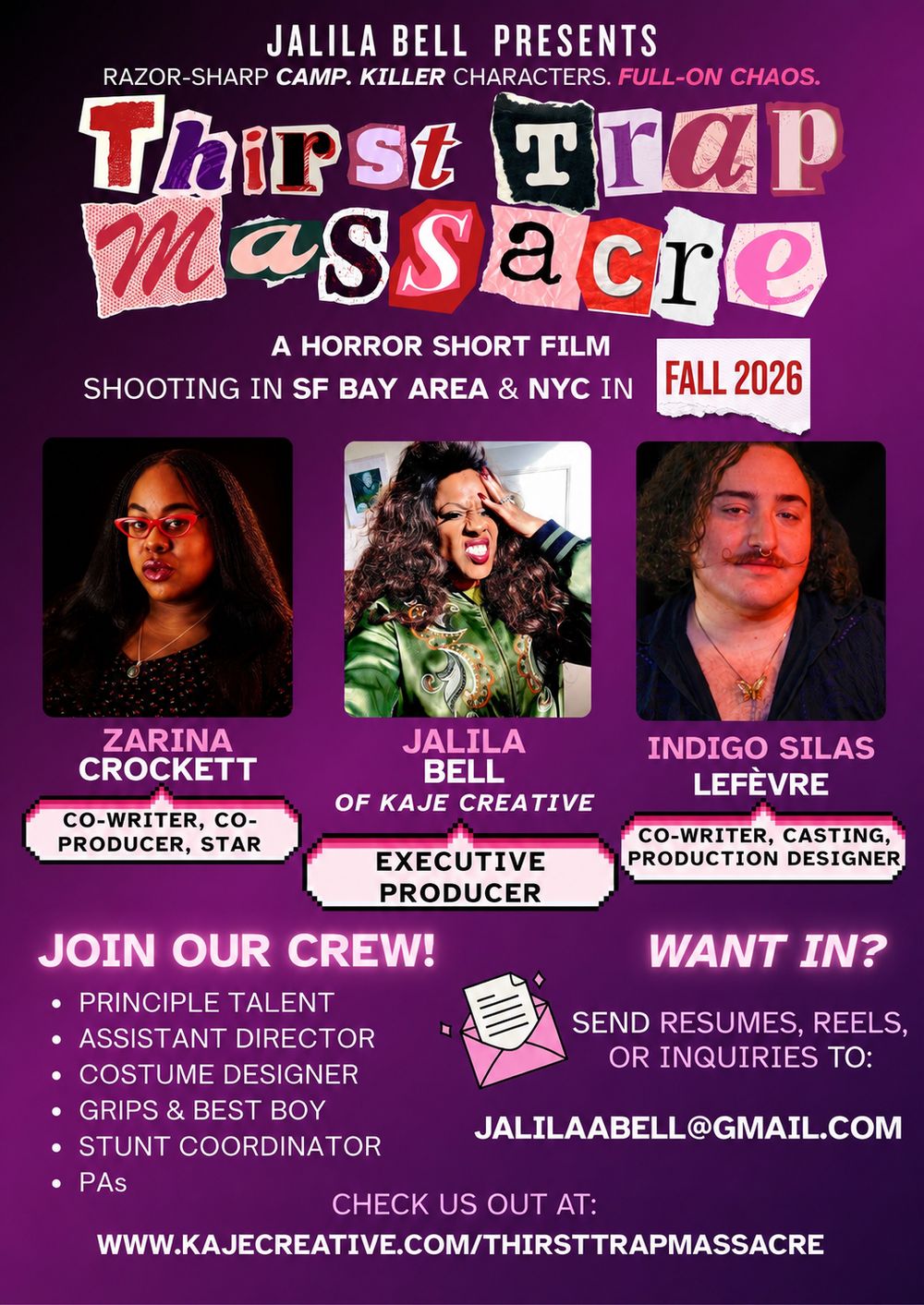 Film, BayAreaFillmmakers, womeninfilm, romcom, horror, blackwomeninfilm, jalilabell
