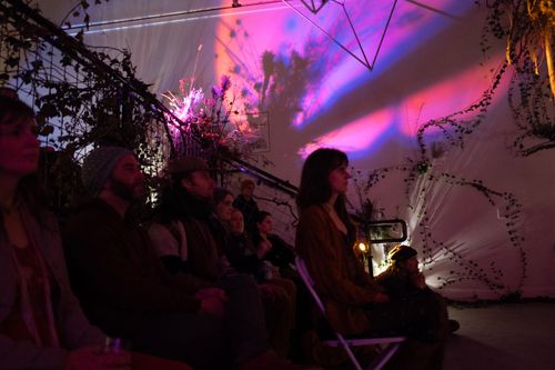 At DITG installation. Show on Jan 19, 2025. Photograph by Charlie Boss