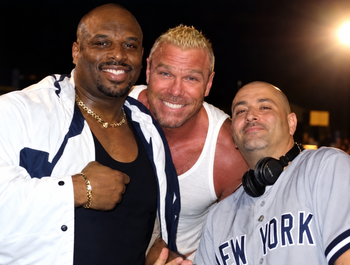 With WWE Superstars Devon Dudley and Billy Gunn
