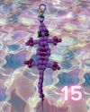 Beaded Lizard Keychain