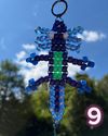 Beaded Axolotl Keychain