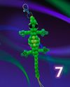 Beaded Lizard Keychain