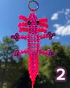 Beaded Axolotl Keychain