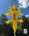 Beaded Axolotl Keychain