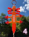 Beaded Axolotl Keychain
