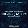 Custom Mandala Artwork (1:1) [PNG] - "High-Quality" - Full Payment with Discount