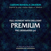 Custom Mandala Artwork (1:1) [PNG] - "Premium" - Full Payment with Discount