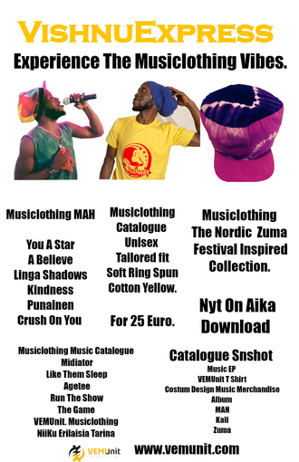 Musiclothing Promotion, VishnuExpress, Musiclothing, Music, Fashion, City Of  Turku, VishnuExpresss Manufacturing Unit, Visual Street Real, Limited Edition, Urban Culture online Store, Musicl