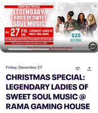 Legendary Ladies of Sweet Soul Music Christmas Special