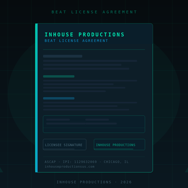 INHOUSE Beat License Agreement.
