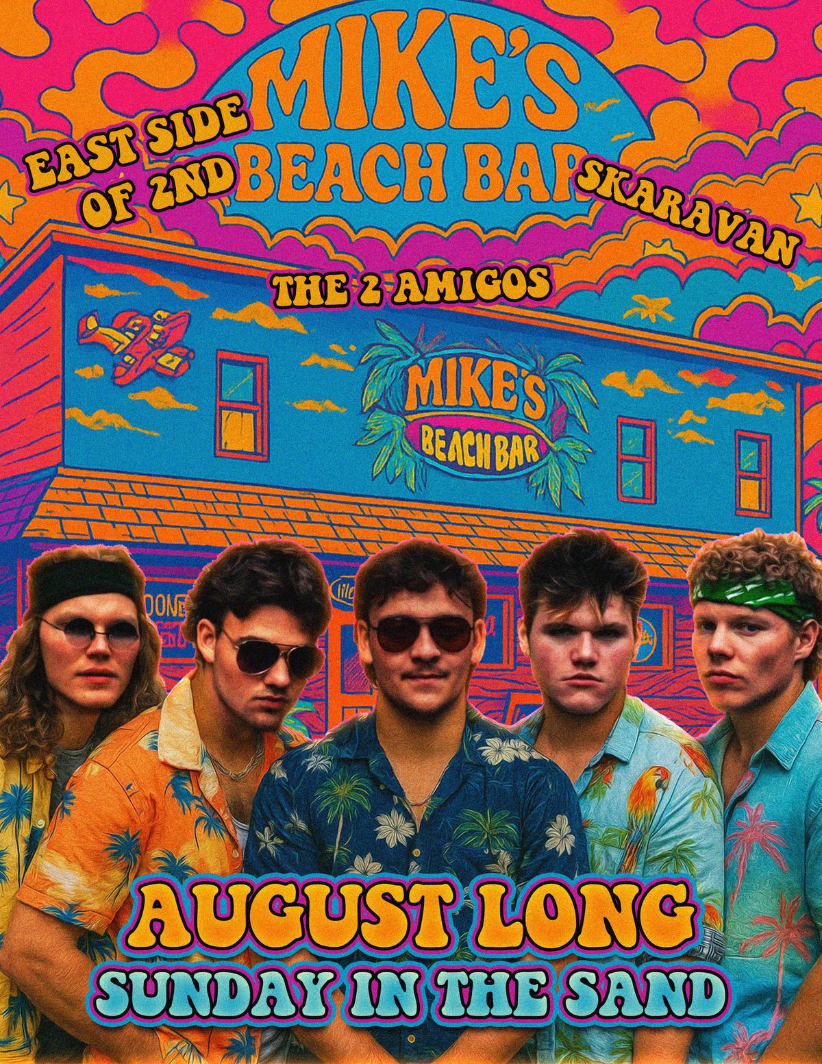 Mikes Beach bar August Long Bash 2025