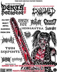 PERTH DETHFEST 2026 - EXHUMED (USA) with Ashen, Earth Rot, Crypt Crawler, Depravity, Neomantra, Suneater, Twin Serpents, Munitions (VIC), Allocer & Banished Realm