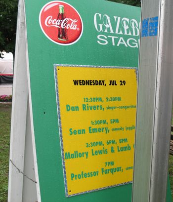 The promo sign at the Ohio State Fair! Now, that was a thrill!
