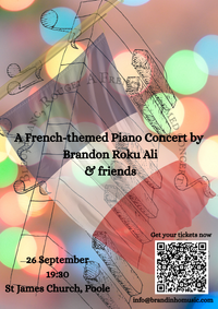 Bleu, Blanc, Rouge: A French-themed concert by Brandon Roku Ali & Friends