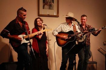 Scott Donaldson, Karen Lynne, Dean & Marty Louis dueting at Tamworth
