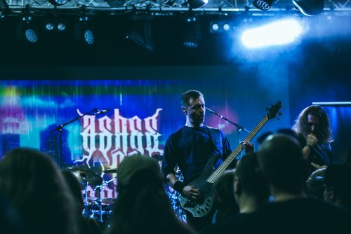 Bassist of Ashes of Perishing live at Tuska Festival 2026