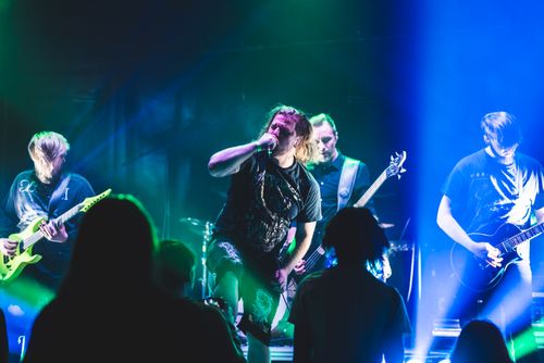Ashes of Perishing performing at Bloodstained Metal Mini Festival at Turku 2026