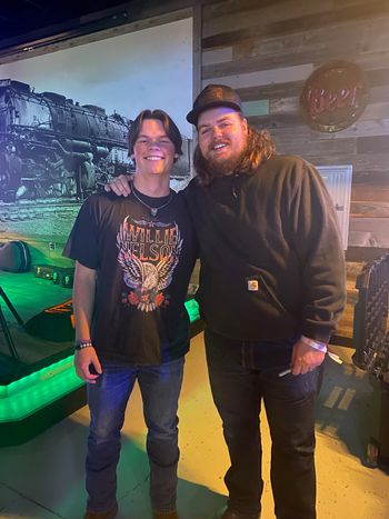 Ty Junah and Kody West at the downtown Sanger Uptown Rail
