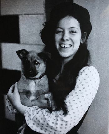 Baby me, with Aslan, c.1973

