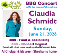 BBQ House Concert  with Claudia Schmidt