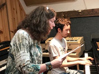 Miro Sprague and I conversing 2016
