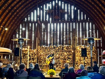 Isn't this just the best backdrop?! Sundog Farm House Concert.
