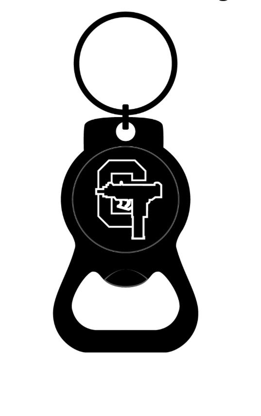 Gripz Black Alloy Beer Bottle Opener