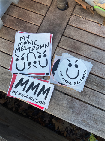 WHITE STICKERS
