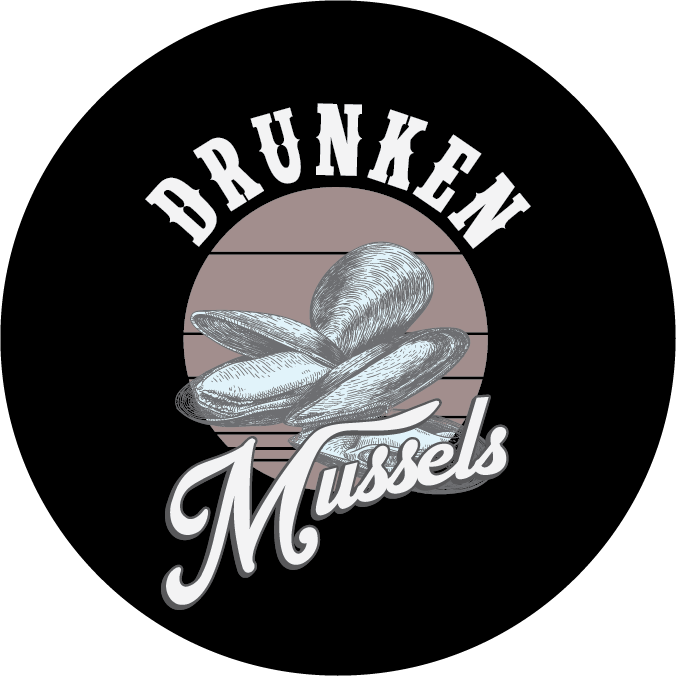 Drunken Mussels 1.5" Button
