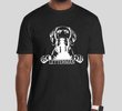 Letterman Weimaraner T-Shirt-Black