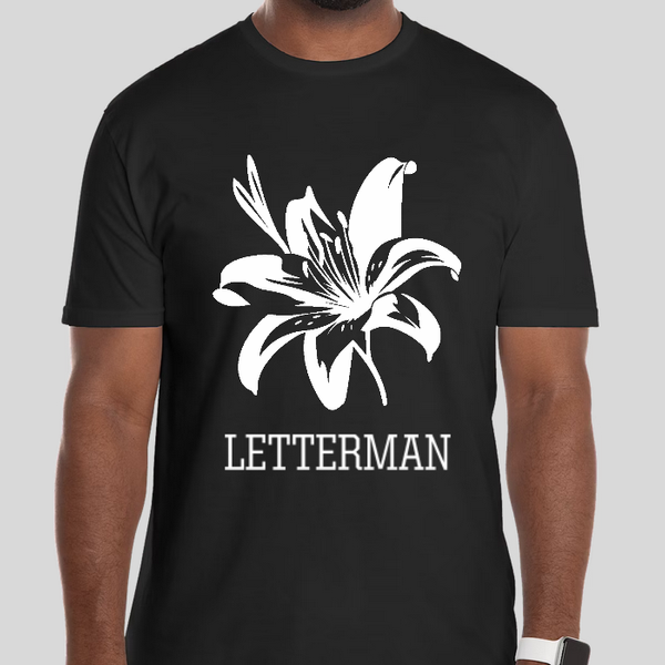 Letterman LILY T-Shirt-BLACK
