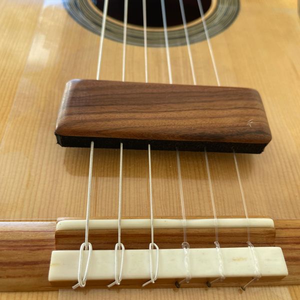 Exotic wood handmade guitar silencer