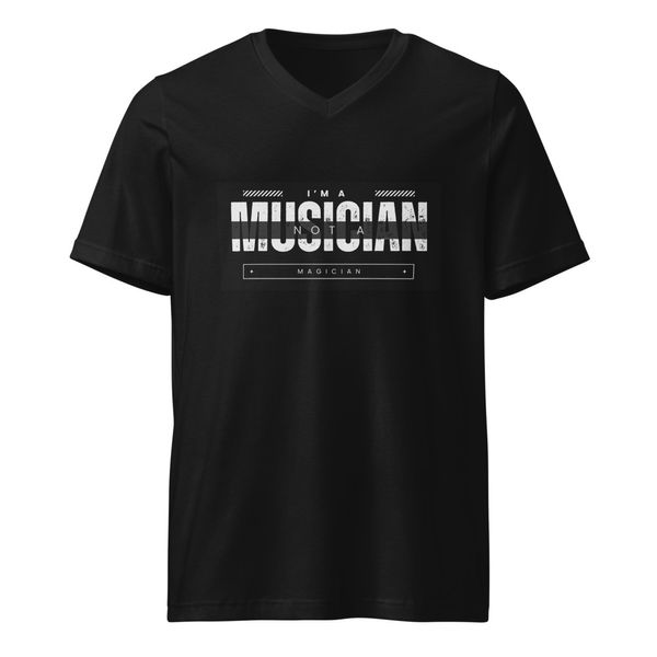 Unisex V-Neck Tee | I'm a musician print