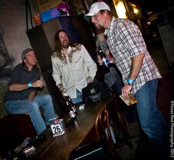 Town Walsh, Mark Allan Atwood and Scotty Thurman at the 10th Annual Texas Music Awards After Party held at Auntie Skinner's Riverboat Club, Jefferson, Tx. 3-24-12

