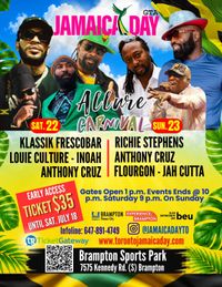 Toronto Jamaica Day GTA - JAH CUTTA SINGS GOLD 2026 Tour