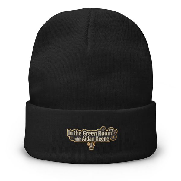 In the Green Room Embroidered Beanie